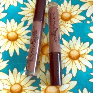 NYX MATTE NUDE/BROWN LIQUID LIPSTICK